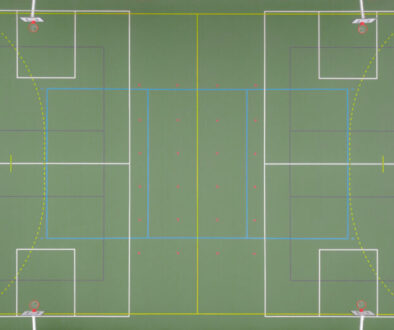 Drone aerial view of a multi sport complex
