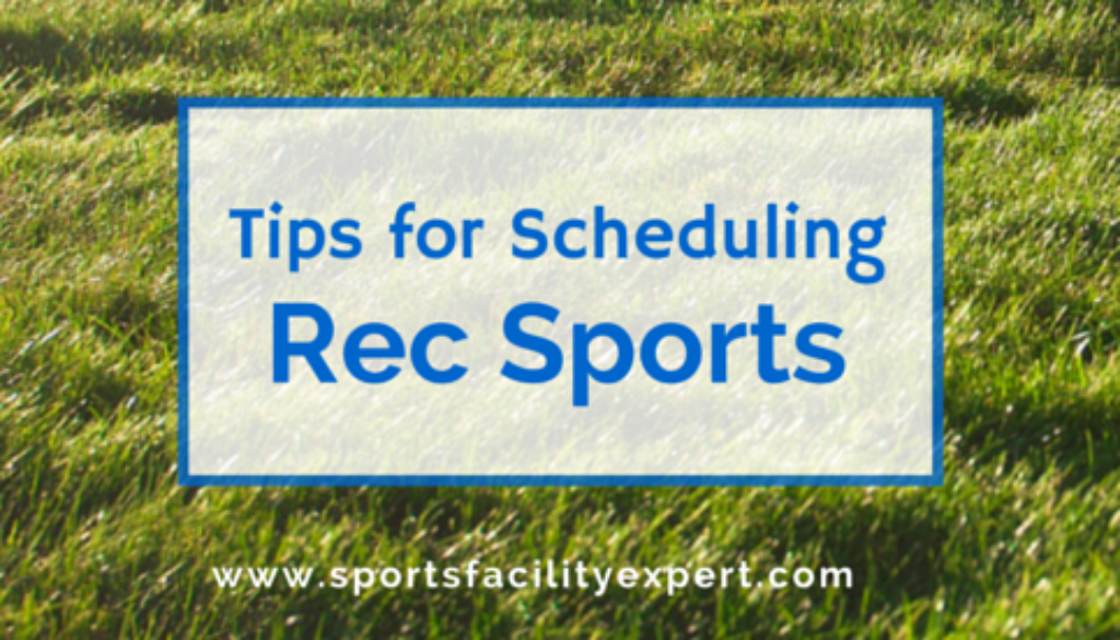 Blog on rec sports scheduling software