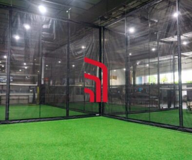 Compare mesh vs netting for indoor sports facilities.